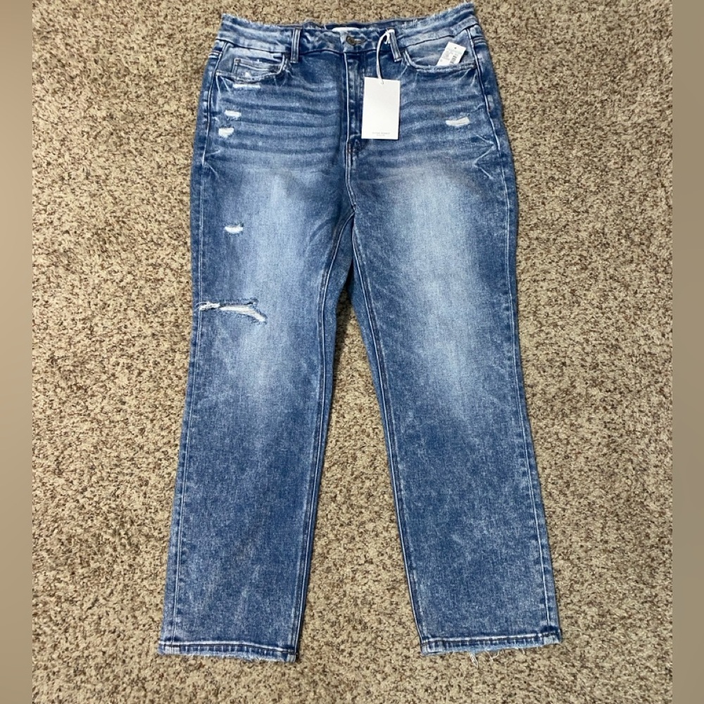 FLYING MONKEY NWT high rise crop, slim-straight jeans